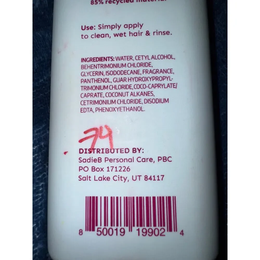 SadieB Go-Getter Everyday Grapefruit Floral Conditioner 10 Fl Oz 296 mL